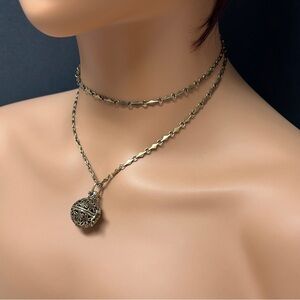 Bronze Butterfly Aromatic Diffuser Pendant Necklace